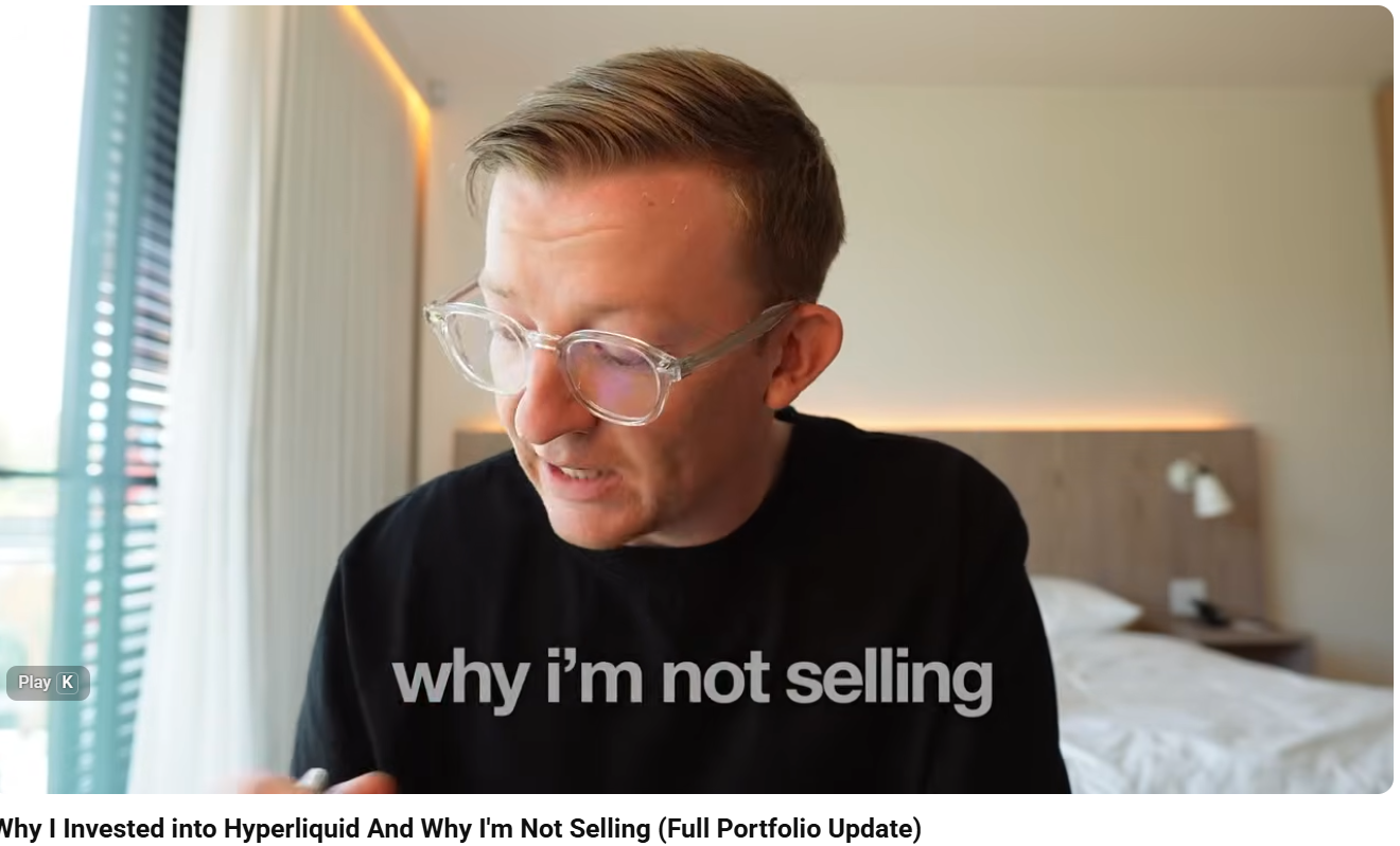 Invested into Hyperliquid